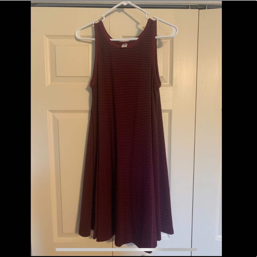 Maroon swing dress